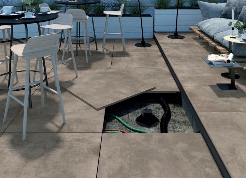 Dalle sur plot terrasse en Vendée 