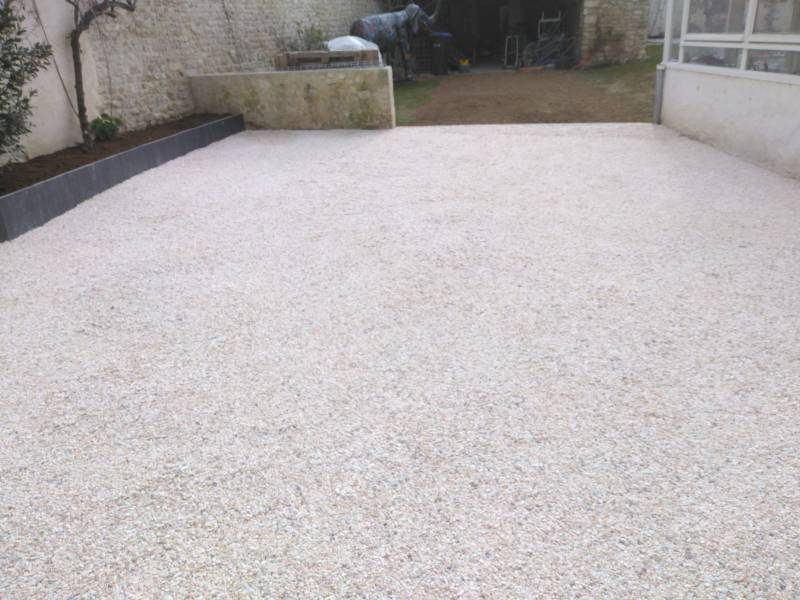 Pose de gravier stabilisé La Rochelle