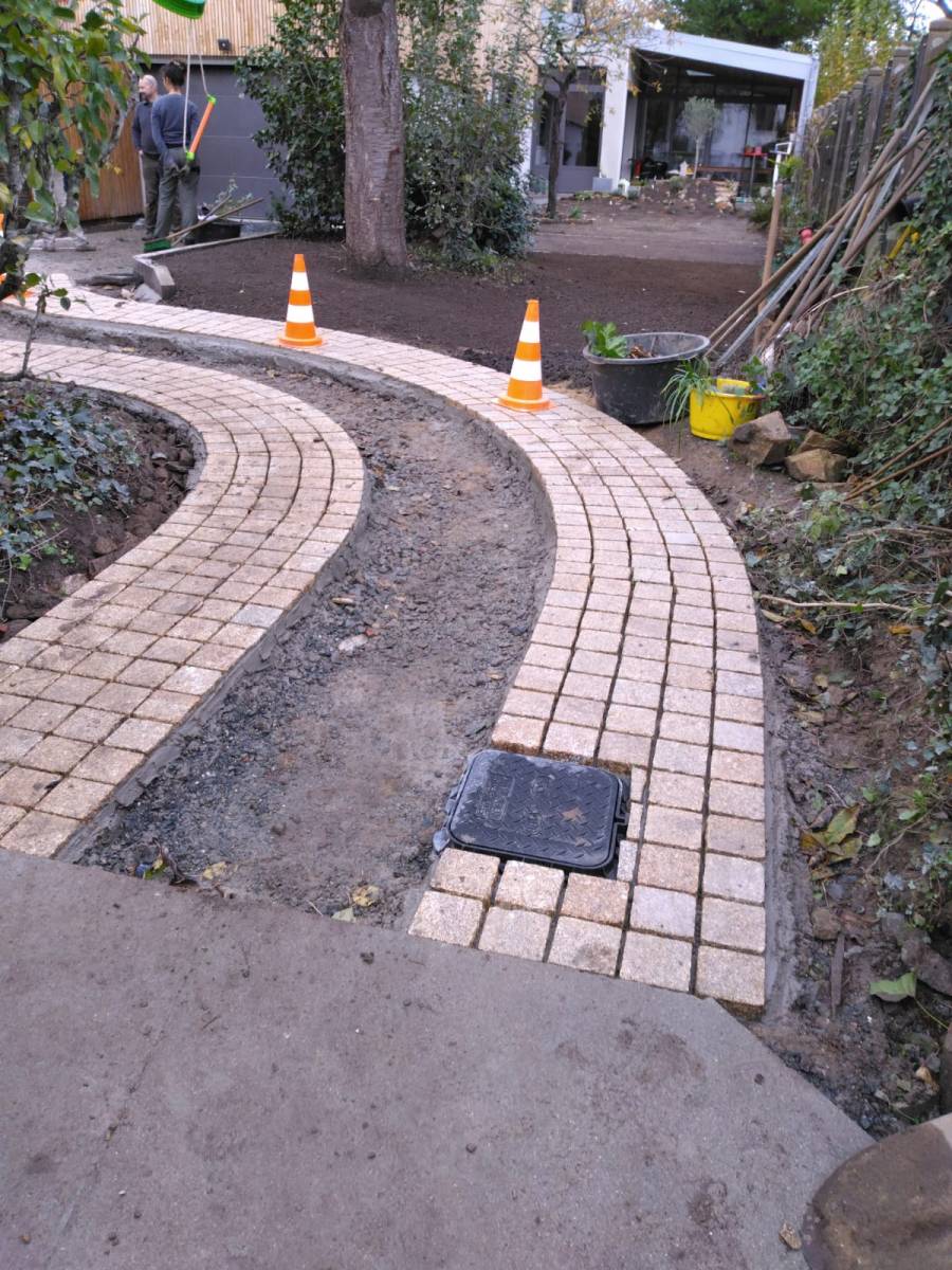 Pose des pavés Nantes