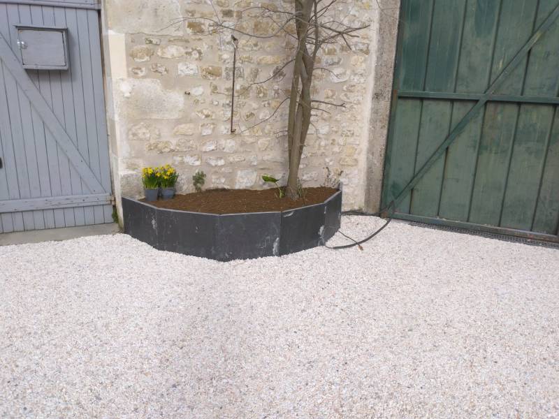 Gravier stabilisé avec bordure la Rochelle