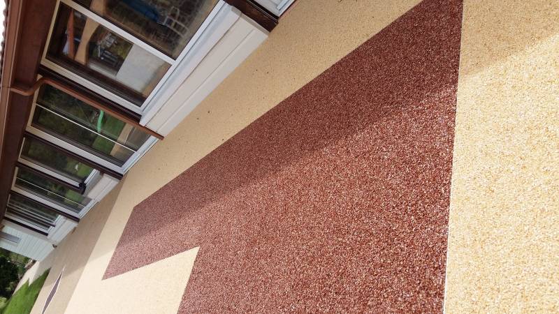 Décor en résine tapis de pierre