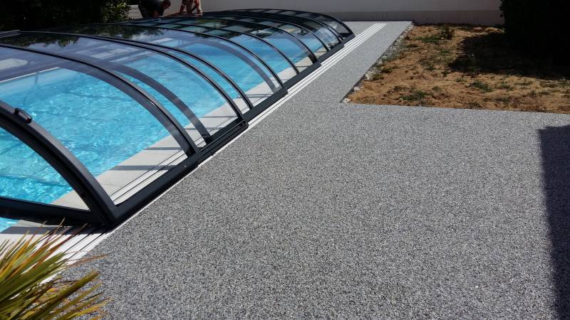 Pourtour de piscine GRIS BLEU GLACIER