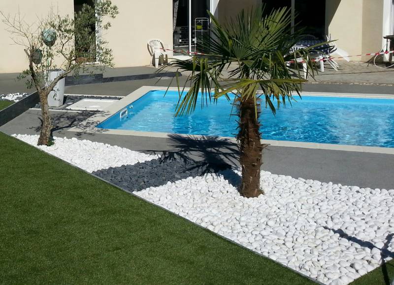 Massif Galets Blanc Spécial REVASOL Vendée