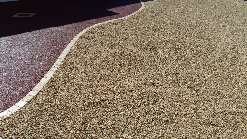 Béton drainant coloré et stabilisateur de graviers