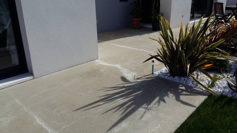 Préparation béton existant avec revêtement de finition