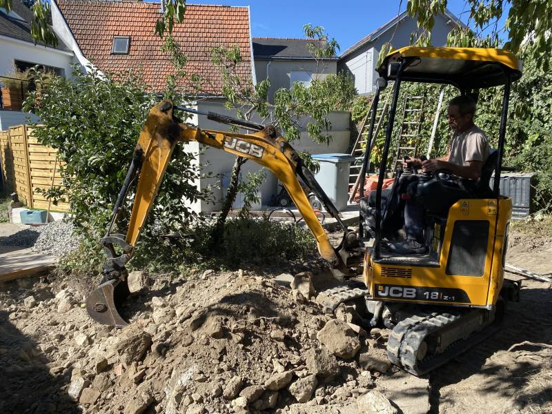 Terrassement du parking Nantes 