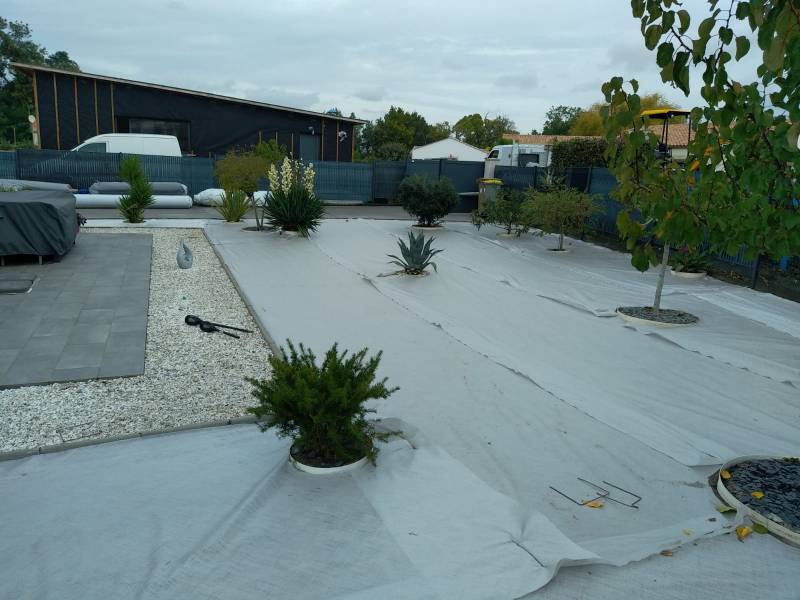 Pose du géotexille Loire Atlantique 