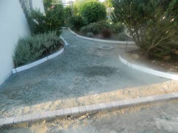 Réalisation coffrage terrasse