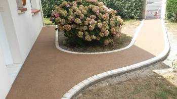 Allée en béton poreux nantes