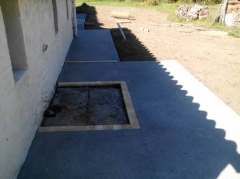 Trottoir en béton poreux vendée