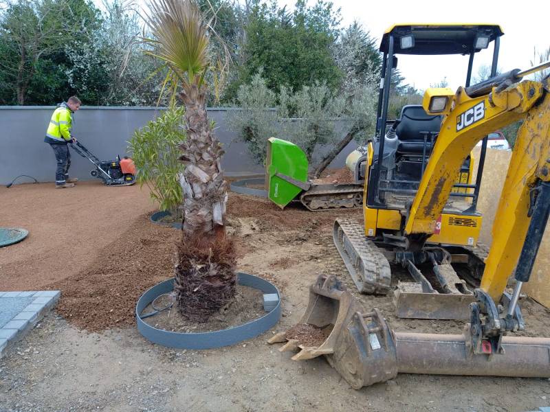 Terrassement du jardin Olonne sur Mer