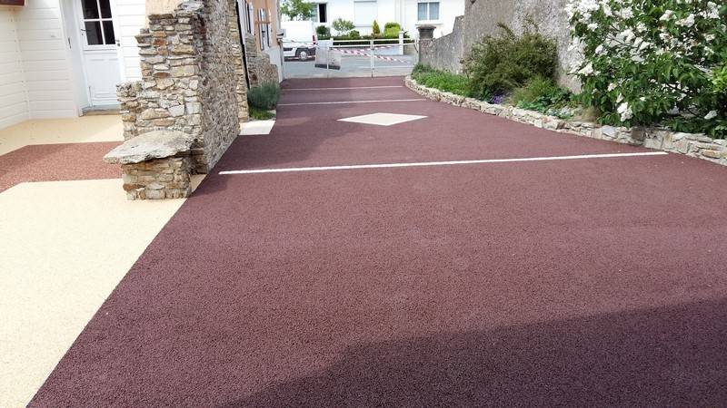 Allée de garage en béton poreux NANTES