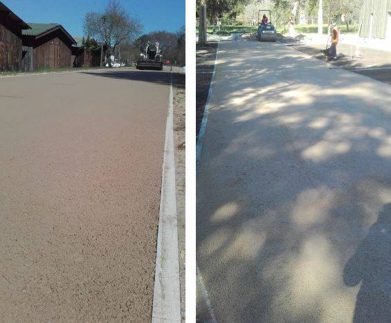 Lac de Gastes/ EHPAD Mimizan (Landes)Voies piétonnes et VL