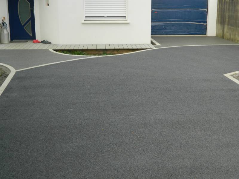 Allée voiture béton poreux ANTHRACITE VENDEE