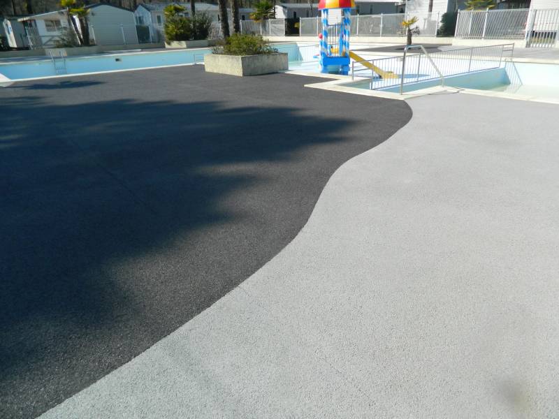 Bicoloration béton drainant REVASOL vendée