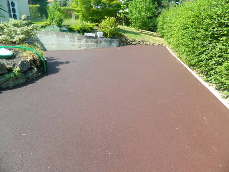 Chemin en enrobé coloré vendée