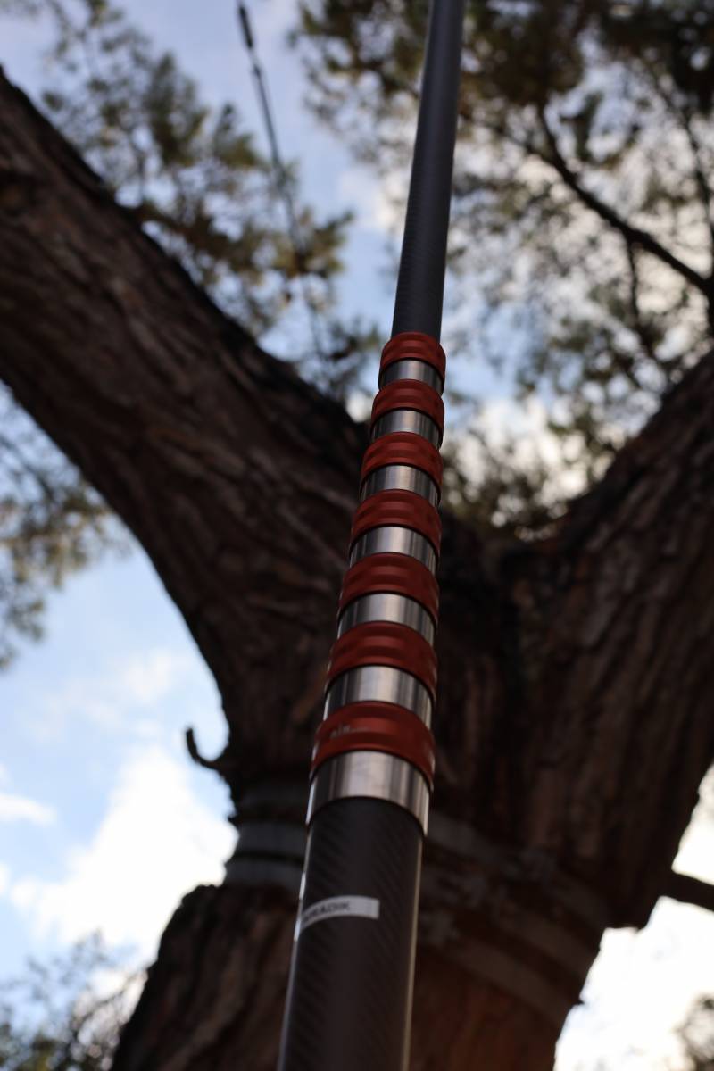 Perche télescopique déployé France