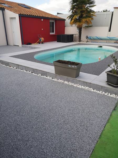 Plage piscine REVASTONE (Gris Obscuro) REVASOL