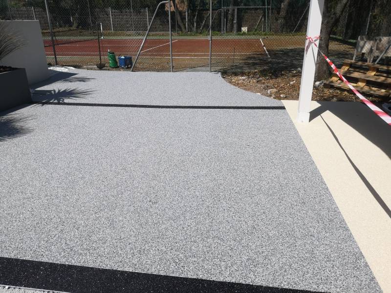 Terrasse en REVASTONE GRIS BLEU GLACIER