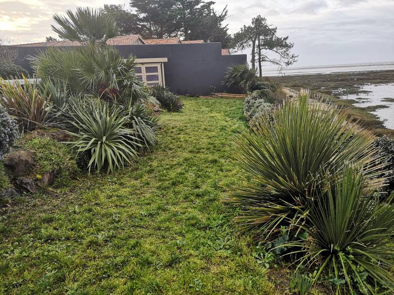 Chantier avant gazon artificiel Vendée