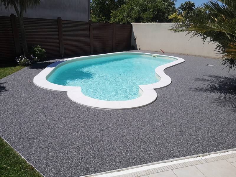 Création d'une terrasse en Résine Drainante LA ROCHELLE (17)