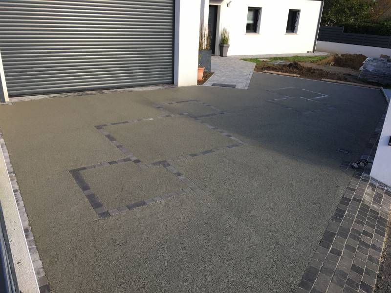 Béton drainant avec motifs Orvault