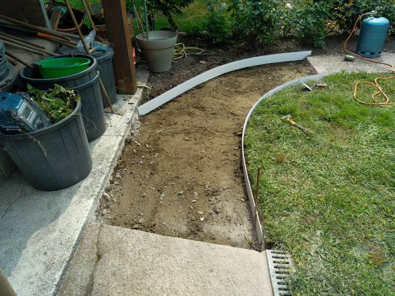 Terrassement pour pose dalle béton à Vertou