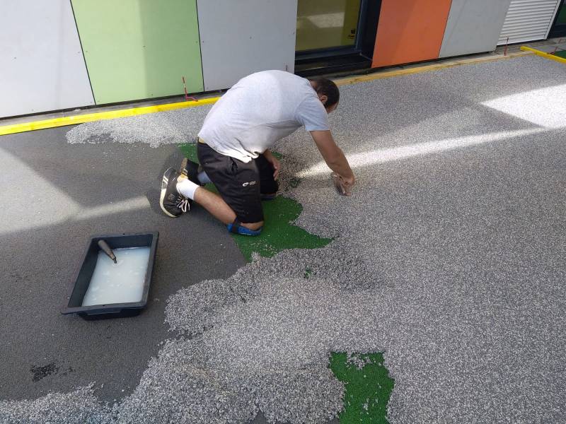 Pose de la moquette de gomme Nantes