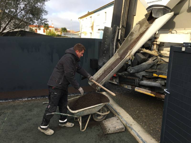 Coulage du béton béton Clavette