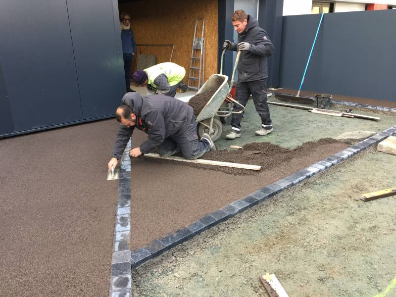 Création de joints de dilatation à sec Clavette