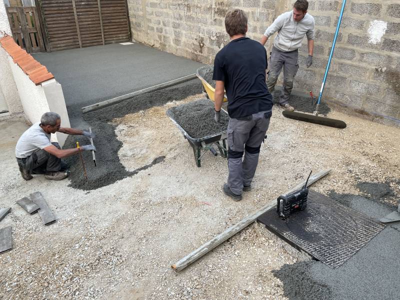 Coulage du béton Talmont