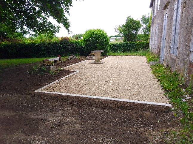 Cour en gravier stabilisé La couture