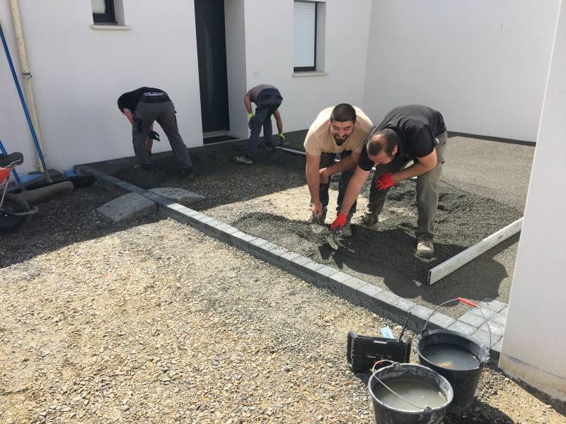 Coulage du béton Château d'Olonne