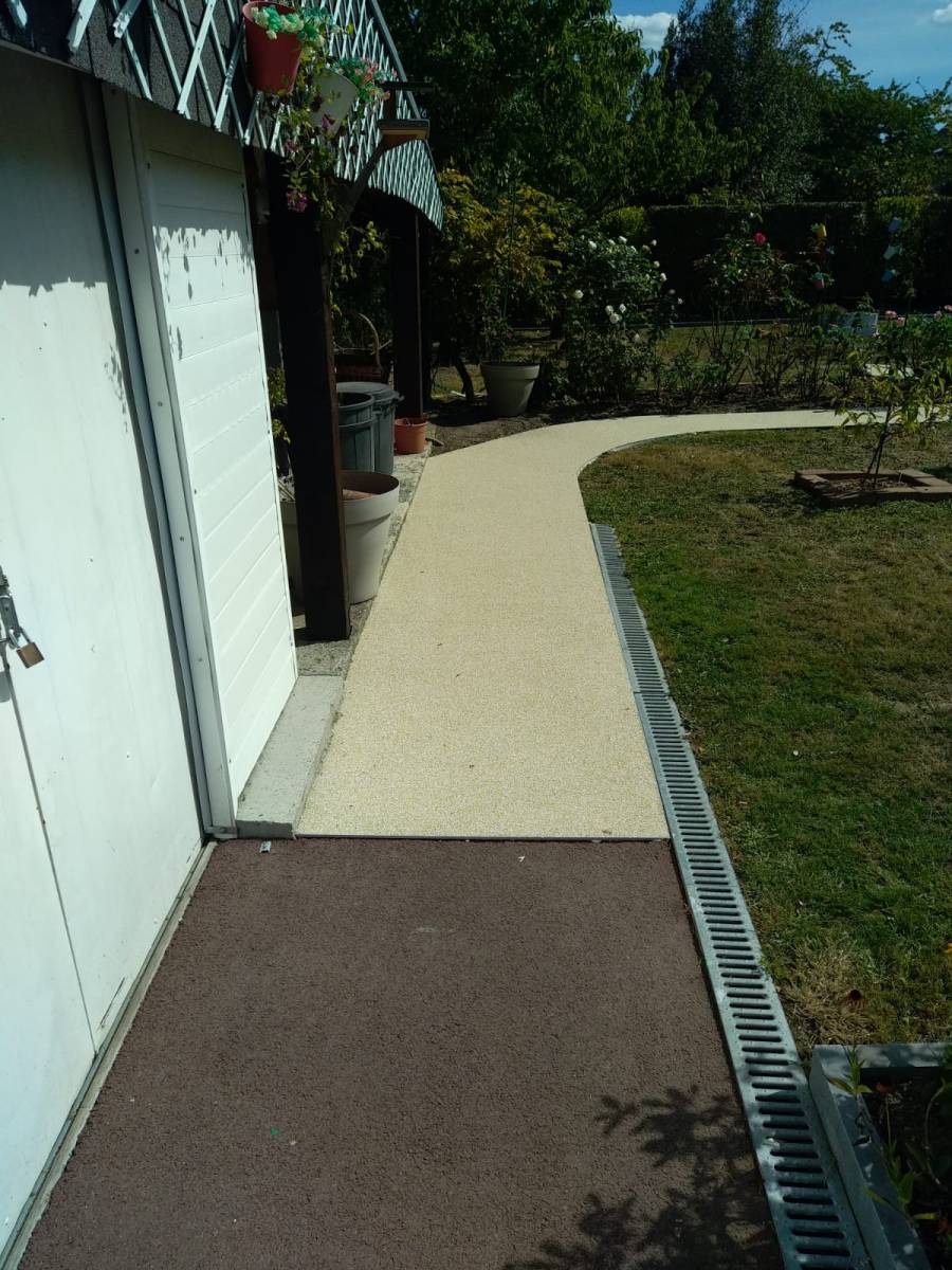 Pose de la moquette de gomme Vertou