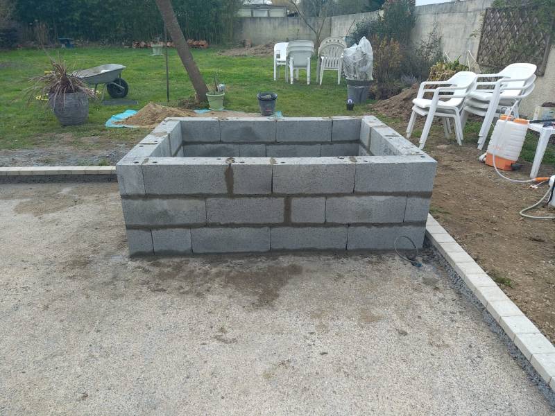 Construction du mur Chaillé sous les Ormeaux